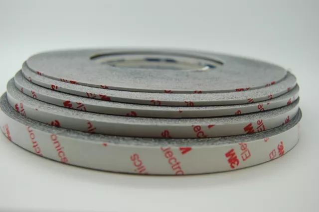 Brandnew 3M 9448HKB Strong Double Sided Tape, 1mm~10mm x50M, Fits iPhone Samsung
