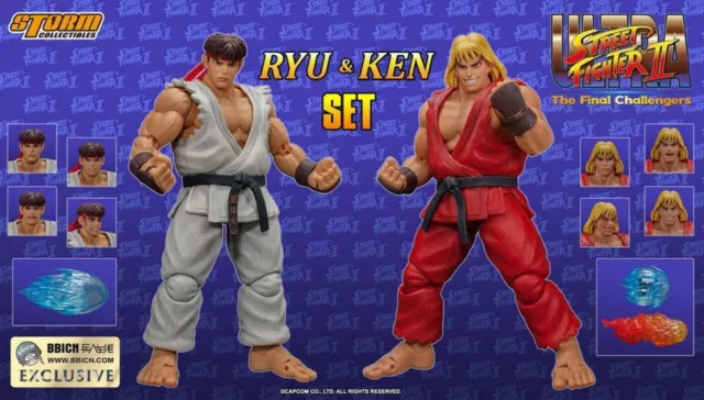 Storm Toys CPSF25 1/12 Street Fighter RYU & KEN Double Set Figures WF2023