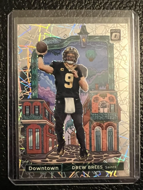 Drew Brees 2021 Donruss Optic Laser Prizm Downtown SP #DT-21 Saints 🔥🔥🔥