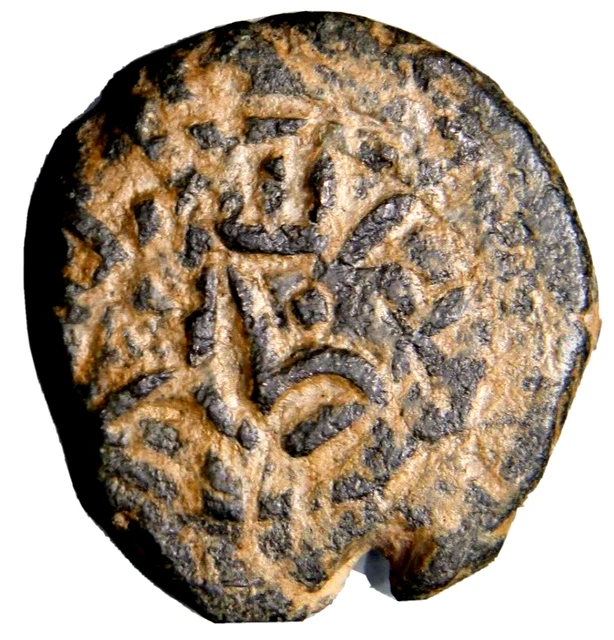 CERTIFIED AUTHENTIC Medieval Islamic Coin Umayyad Lily of Jordan Amman RR!! #9