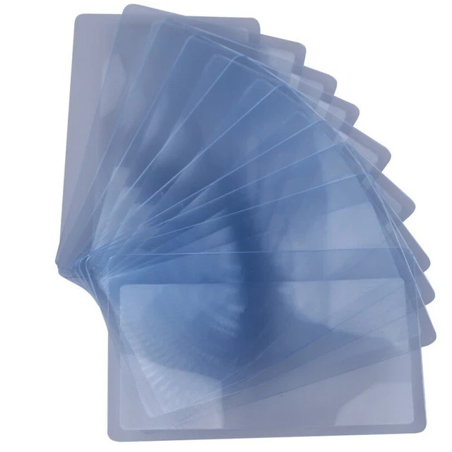 10 pz. Lente di ingrandimento tascabile/lente di ingrandimento carta/lente di lettura/aiuto lettura con formato carta di credito, 1370