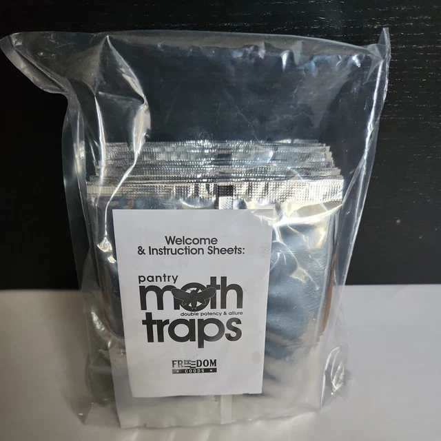 Pantry Moth Trap 12 Pack Moth Traps Double Potency & Allure - Freedom Goods, New