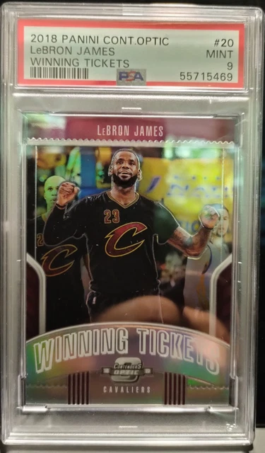 2018-19 Contenders Optic LeBron James Winning Tickets #20 PSA 9