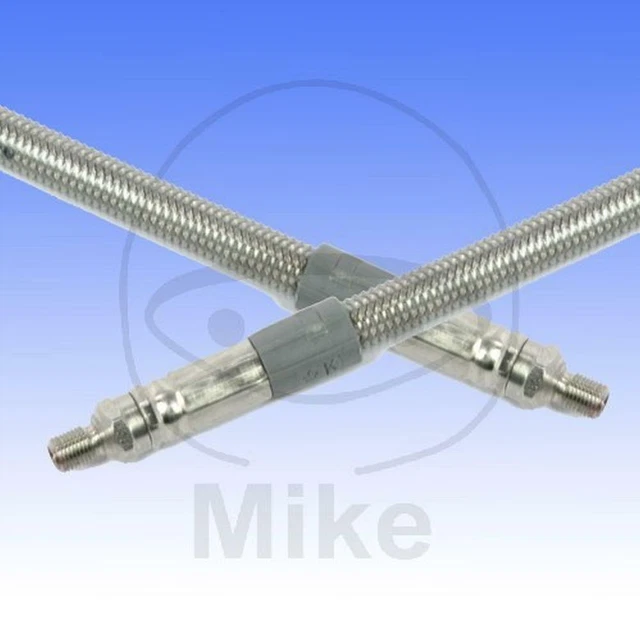 Kit De Ligne De Frein Moto AN3 - 90° Et 28°, Longueur 180 Cm, Filetage M10x1, Couleur Argenté - ABSOPRO