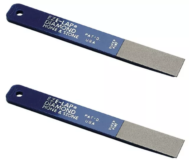 Eze-Lap 2 PACK Economy Diamond Sharpener Super Fine Grit Overall 2" x 3 / 4"