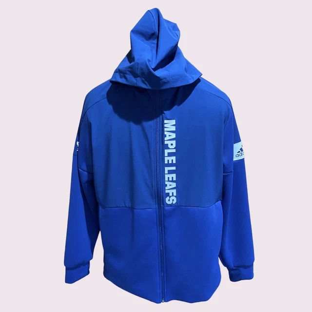 MEDIUM Toronto Maple Leafs Full Zip Game Mode Jacket Hoodie Sweatshirt M Blue