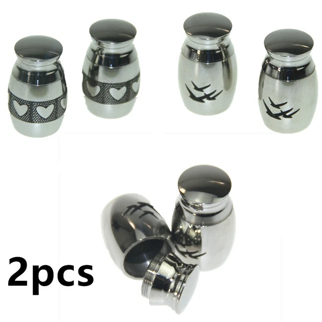 Mini Pot Urn For Ashes Cremation Memorial Keepsake Ash Container Jar Gift 2pcs