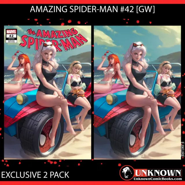 [2 Pack] Amazing Spider-Man #42 [Gw] Unknown Comics Ejikure Exclusive Var (01/17