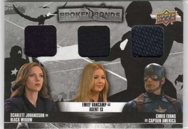 Captain America Civil War 2016 Costume Relic BBV-CT Agent 13 Black Widow Captain