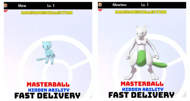 POKEMON SWORD AND SHIELD ✨SHINY✨ LEGENDARY MEWTWO WITH MASTER BALL!