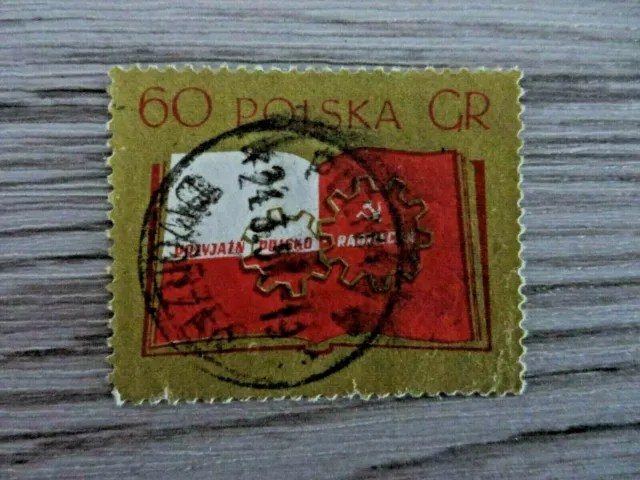 Briefmarken Polen, gestempelt 1956, polnische-sowjetische Freundschaft, 1 Wert