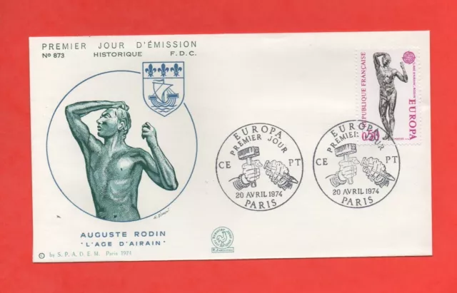 FDC - 1974 - Auguste Rodin - ALTER aus Messing (814)