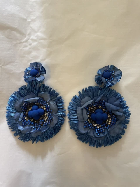BRAND NEW RANJANA Khan Blue Earrings 153.64 PicClick UK