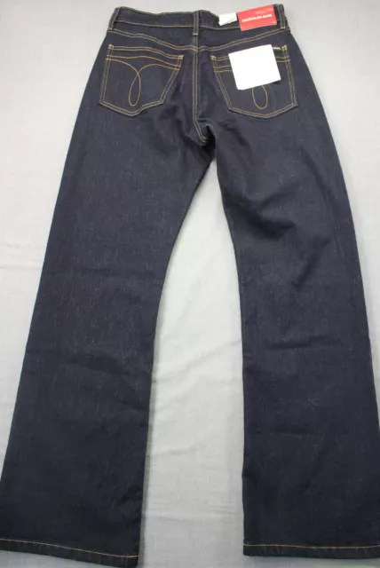 Calvin Klein Jeans Logo Womens Jenna Blue High Rise Boot Jeans NWT  29 x 30  $90 3