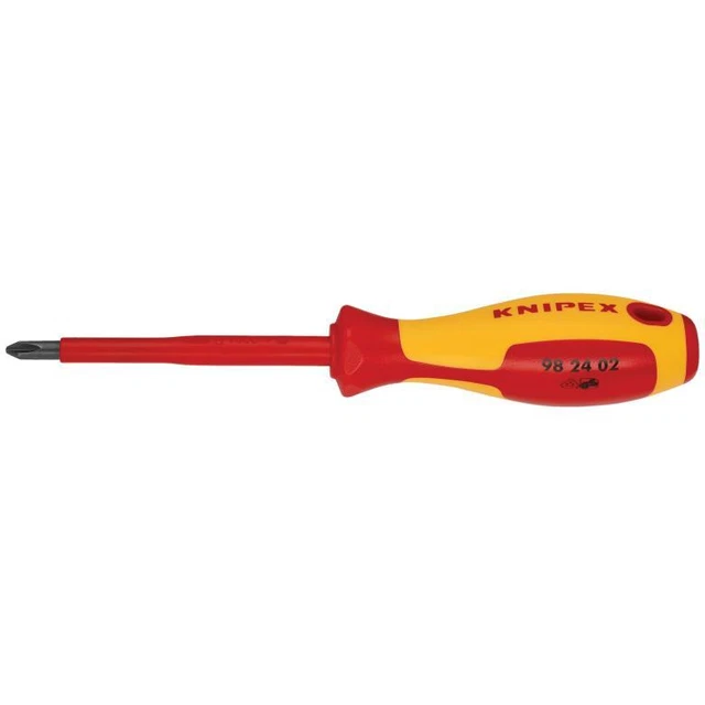 KNIPEX Tools 98 24 02 P2 Screwdriver, 4-Inch, Insulated