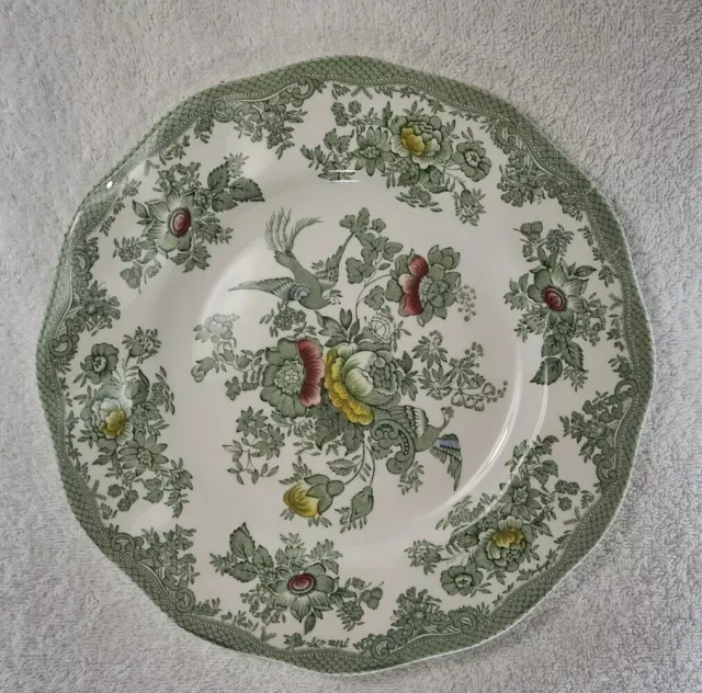 Enoch Wedgwood Tunstall Ltd Kent Dinner Plate Green Floral Vintage 10"