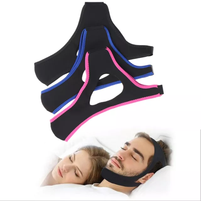 Anti Snore Belt Stop Snoring Chin Strap Woman Man Night Sleeping Aid B'm'