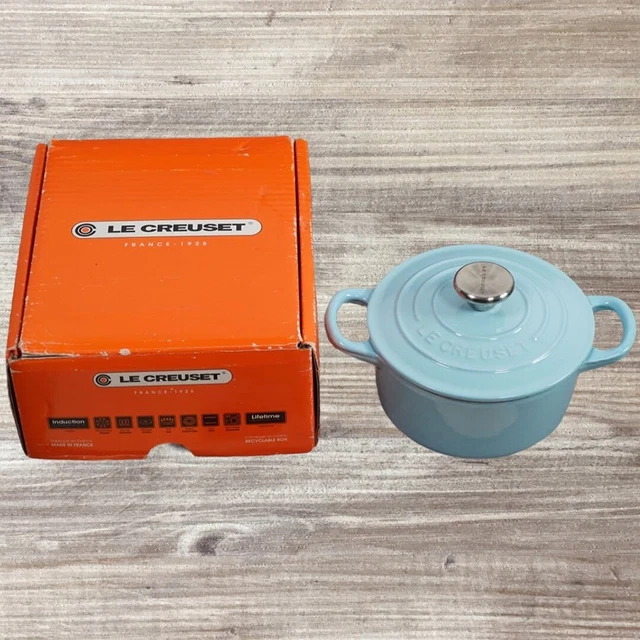 Le Creuset Ancienne Petite Cocotte Orange 14 Cm - Vintage - Tous Feux
