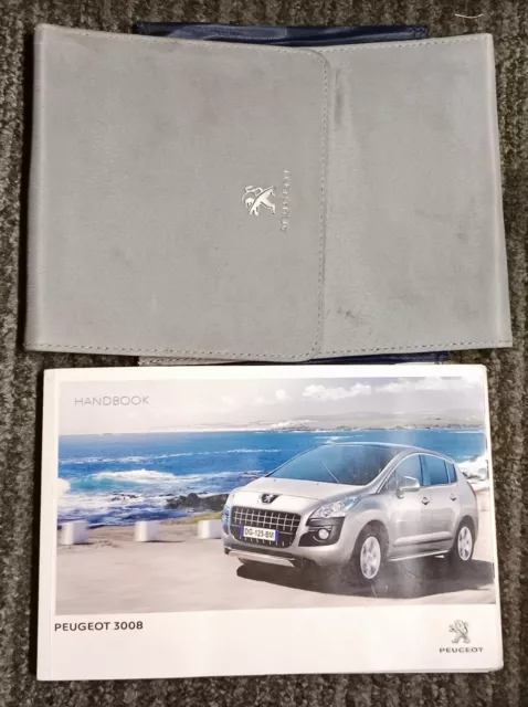 Peugeot 3008 Owners Manual Handbook  Wallet Print 2012 Ref 947