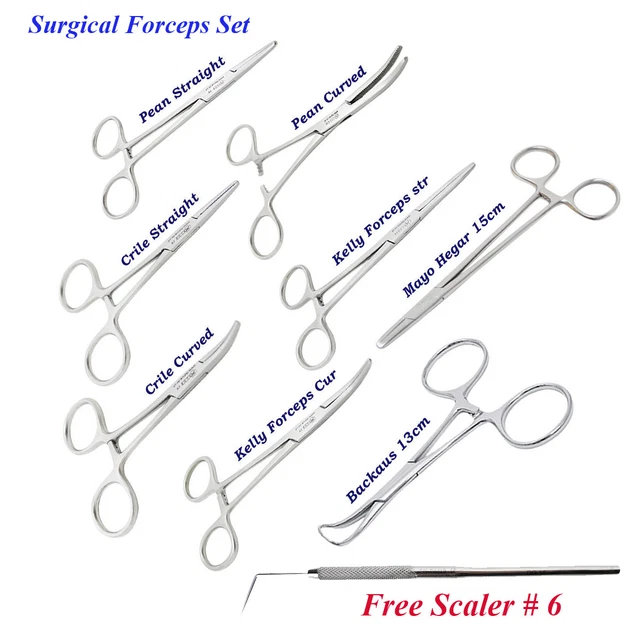 Pinze Emostatiche Kelly Curved Set Di 3 Pinze Emostatiche Kelly Curve 5