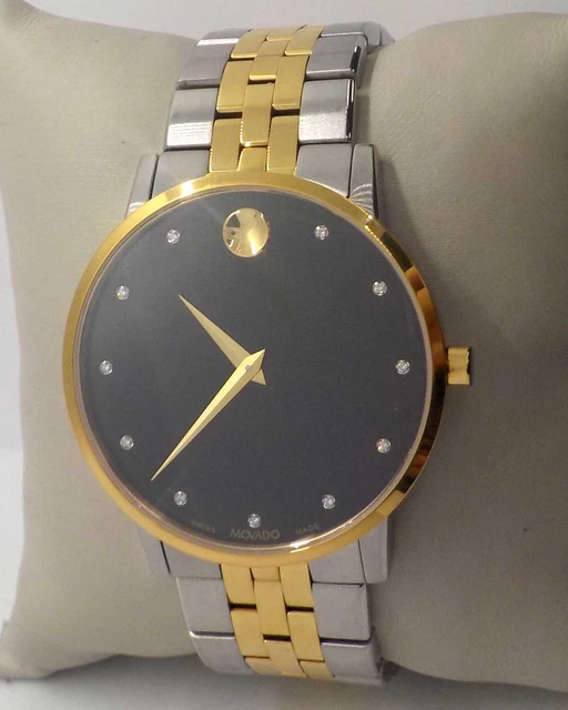 Movado Museum Classic Two Tone Men's Watch 0607202 $1295.00
