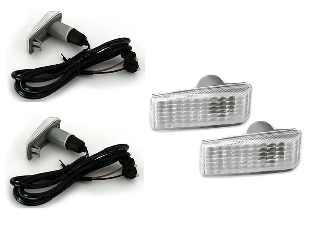Clignotants Blancs Pour Mercedes 190 W201 | Paire AV Droite Et Gauche | Homologués E