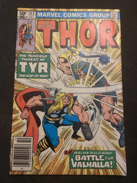The Mighty Thor Comic Book #312 Marvel Comics 1981 damaged