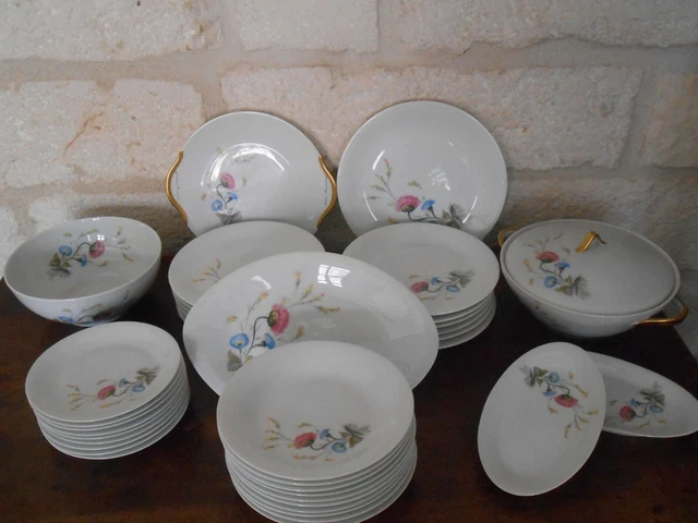 GEORGES BOYER SERVICE de Table - Plats Porcelaine Limoges - France EUR