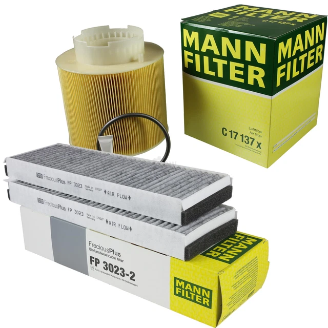 Filtre à Air D'habitacle MANN-FILTER CU 2506-2 - Lot De 2, Qualité OEM, Pour Air Intérieur Propre, Pollen, Particules