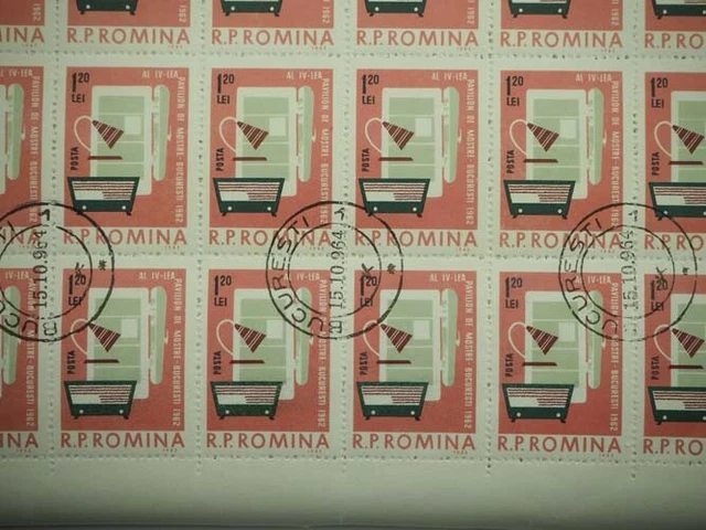 1992 Rumänien; 1000 Serien Mustermesse, gest./CTO, MiNr. 2105/14, 10000 Werte! 2