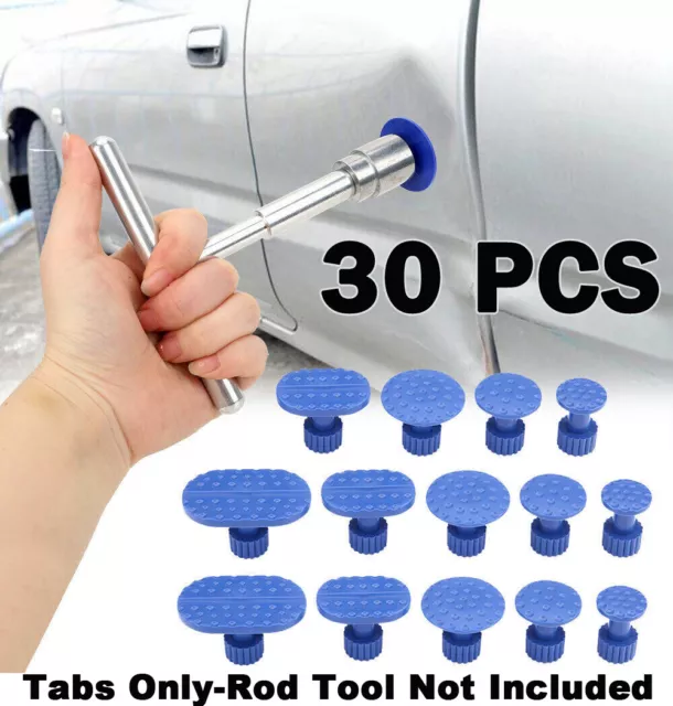 30x Auto Car Body Paintless Dent Repair Pulling Tabs Tool Accessories Universal