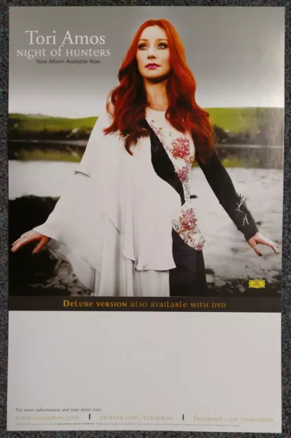 Tori Amos Night of Hunters 2011 DOUBLE-SIDED PROMO POSTER