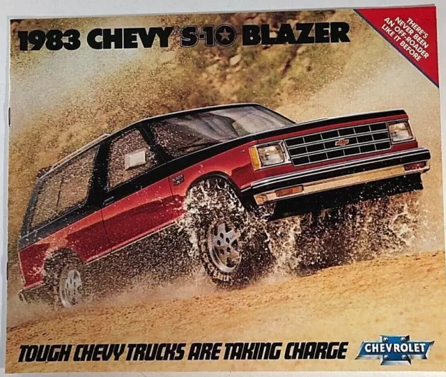 Vintage 1983 Chevrolet S-10 Blazer Truck  Advertising Dealer Brochure