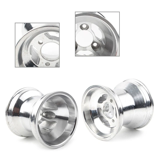 Coppia Mozzo Cerchio Ruota Anteriore in Alluminio 10X4,50-5 Fit Buggy GO KART KARTING ATV