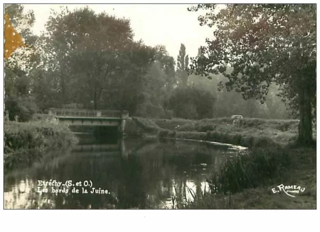 91.ETRECHY.n°103.LES BORDS DE LA JUINE.CPSM.VOIR ETAT