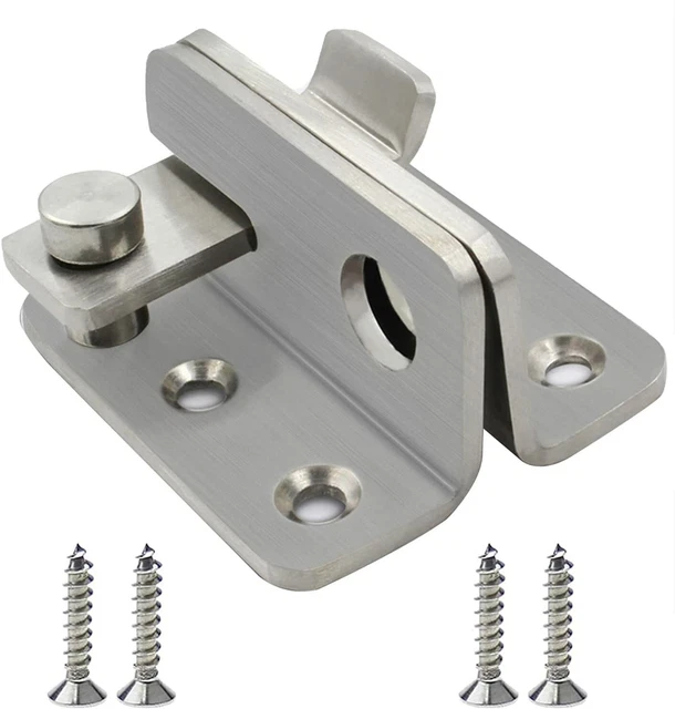 Flip Latch with Padlock Hole,Heavy Duty Safety Door Shed Slide Bolt Latch Lock