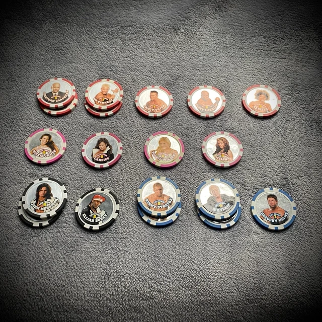 WWE WRESTLING POWER Chipz Poker Chips Set 258 Pieces Collectibles wwe-wrestling-power-chipz-poker-chips-set-258-pieces-collectibles