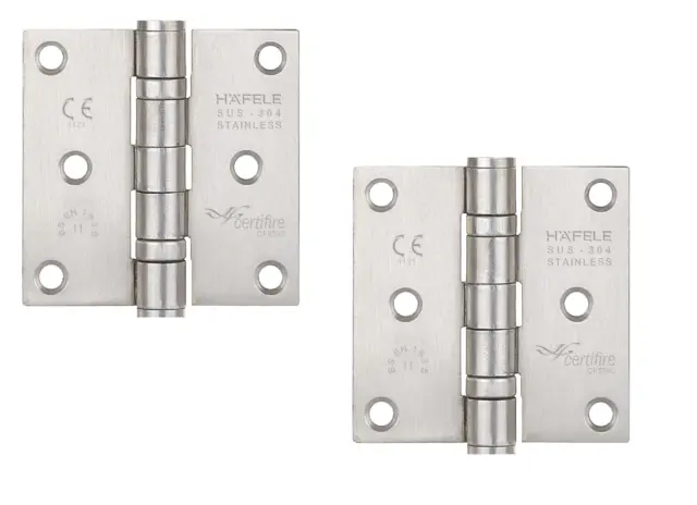 2x Acero Inox Escuadra de Puerta Bisagra Türgehänge 76x76x3 Mmm Carga Pesada