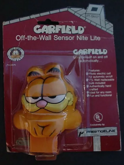 VINTAGE 1978 GARFIELD Nite Lite Night Light Working NOS Cartoon