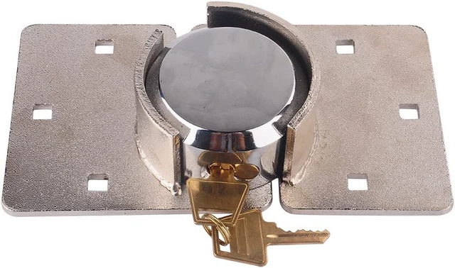 Cerradura de furgoneta, 73 mm Puerta de alta resistencia Candado de seguridad Cerradura redonda Furgoneta garaje cobertizo Hasp