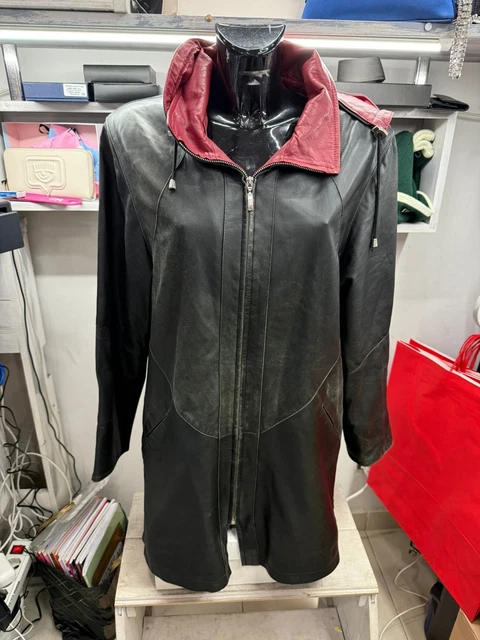 Veste Femme KS En Daim Et Cuir Marron - Taille 48 - Vintage - Occasion Très Bon état