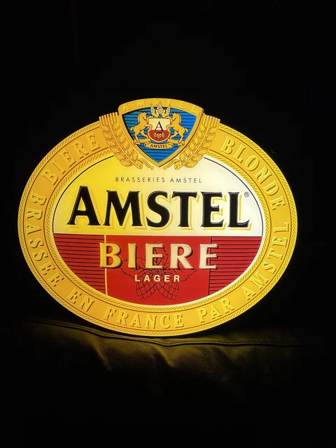 Enseigne lumineuse à bière Carlsberg : décoration de bar