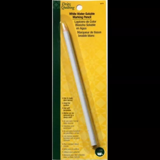 Dritz ~ (3079) - White Water Soluble Marking Pencil