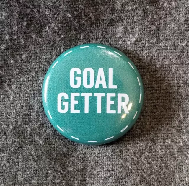 LMH PINBACK Button Pin GOAL GETTER Slogan GOODWILL of Kentucky KY 1"