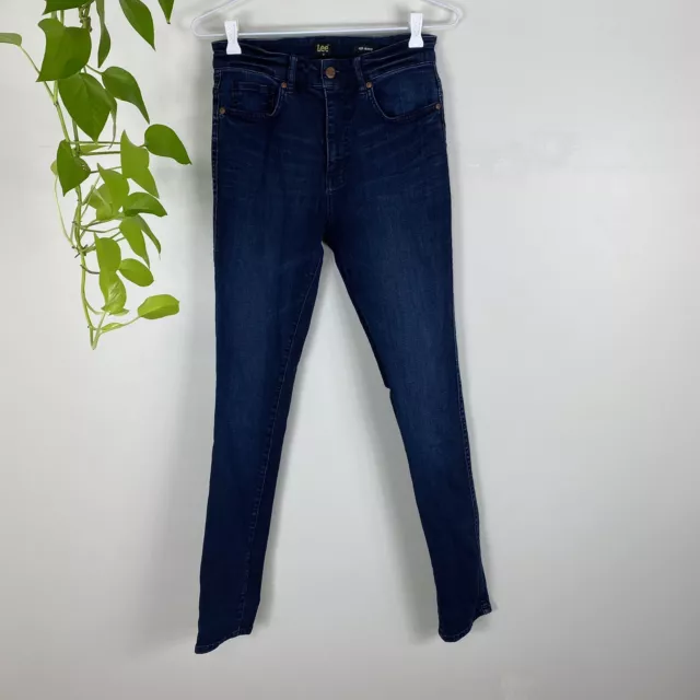 LEE SIZE 10 Jeans Womens High Skinny Dark Denim Stretch EUR 25,50 ...