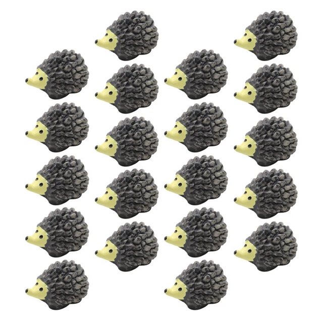 20 pcs hérisson jardin statue hérisson ornement extérieur statues pot de fleurs