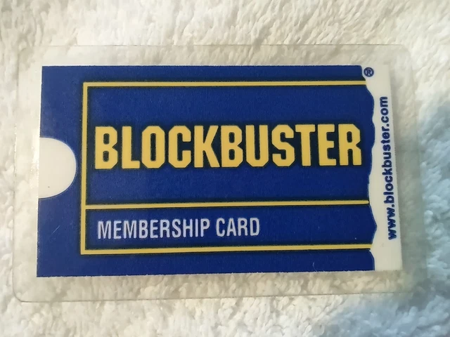 Vintage Original Genuine Blockbuster Video Membership Card Classic - NICE!
