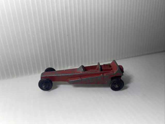 Vintage Tootsie Toy Red Wedge Dragster 2.5" Toy Car