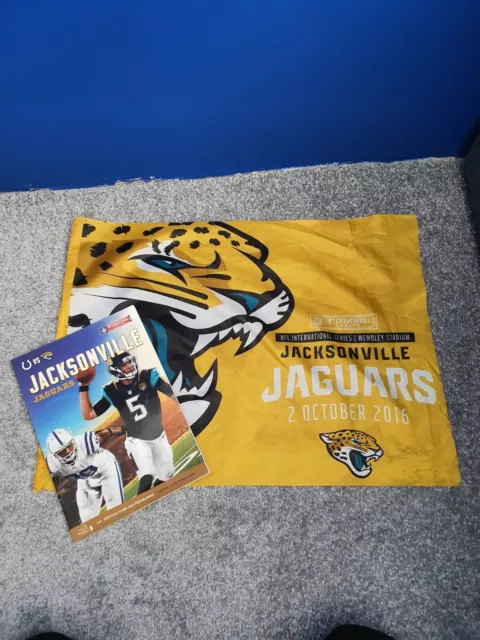 NFL International Series 2016 Jax Jaguars v Indianapolis Colts Programme + Flag
