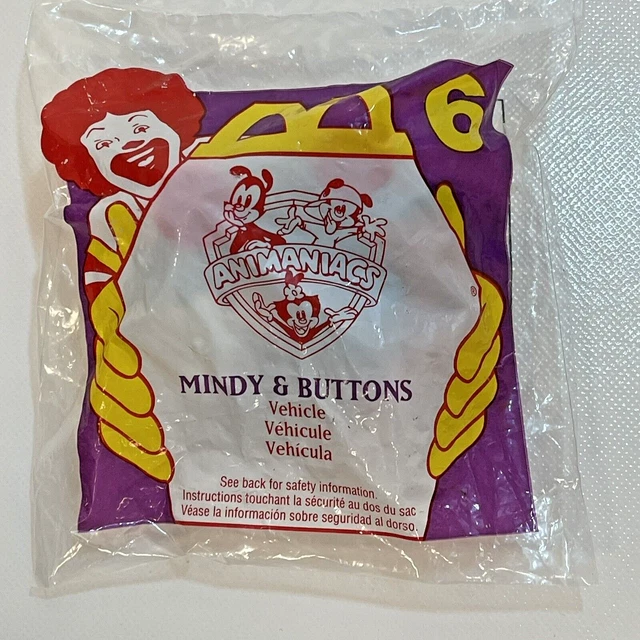 Vintage 1994 Animaniacs Mindy & Buttons Vehicle McDonalds Happy Meal #6